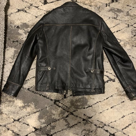 Leather Bomber Jacket - Picture 4 of 6